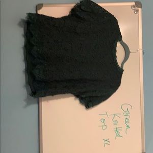 Green Knitted Top